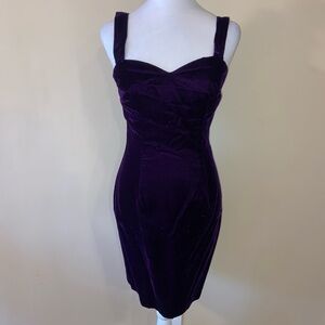 Roberta Bridal Deep Purple Mini Dress